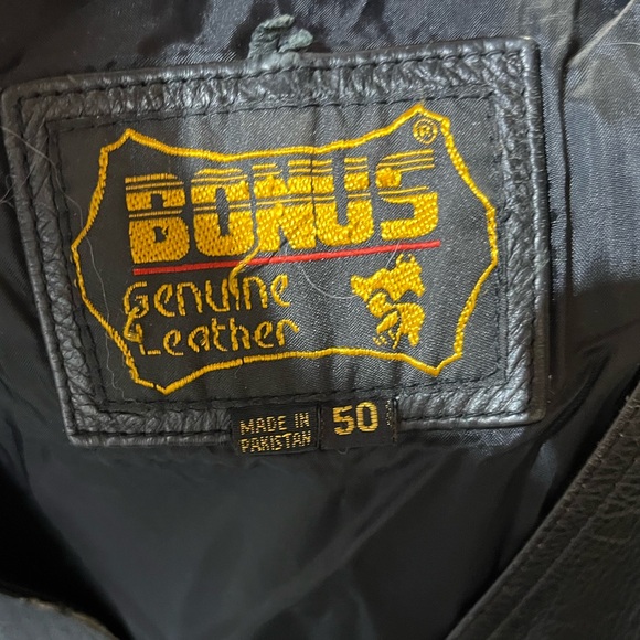 Bonus/Harley Davidson leather vest size 50 - Picture 10 of 14